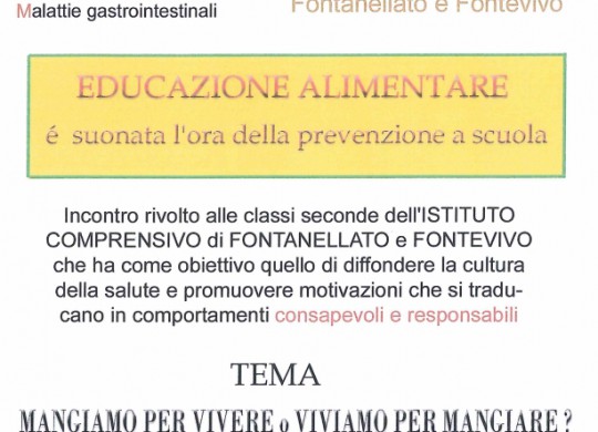 EDUCAZIONE ALIMENTARE